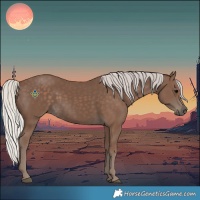 Horse Color:Silver Black 