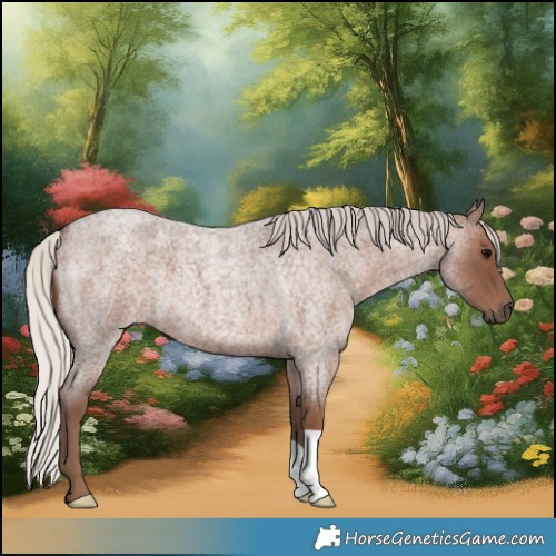 Horse Color:Silver Blue Roan