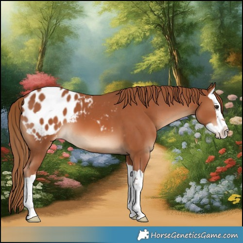 Horse Color:Chestnut Splash Appaloosa