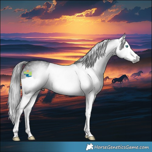 Horse Color:Gray Black Splash 