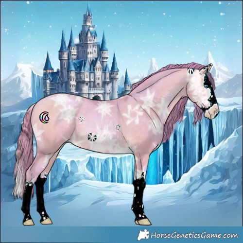 Horse Color:Watercolor Buckskin Ice Pearl Splash 