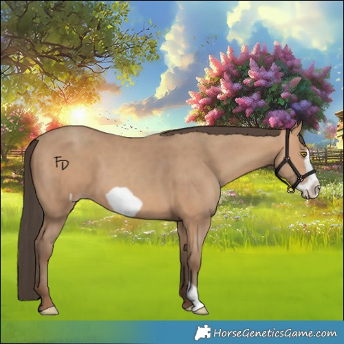 Horse Color:Amber Champagne Frame 