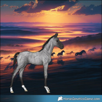 Horse Color:Smoky Blue Roan
