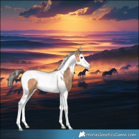 Horse Color:Bay Dun Splash Tobiano
