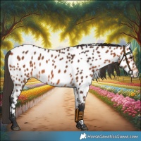 Horse Color:Bay Appaloosa