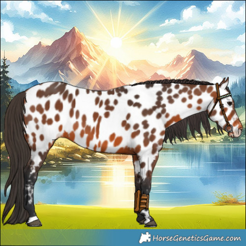 Horse Color:Bay Appaloosa