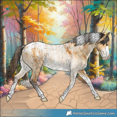 Horse Color:Powder White Buckskin Dun Brindle 