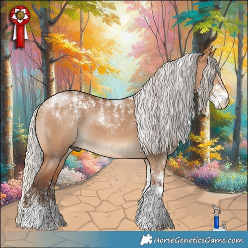 Horse Color:Powder White Silver Bay Dun 