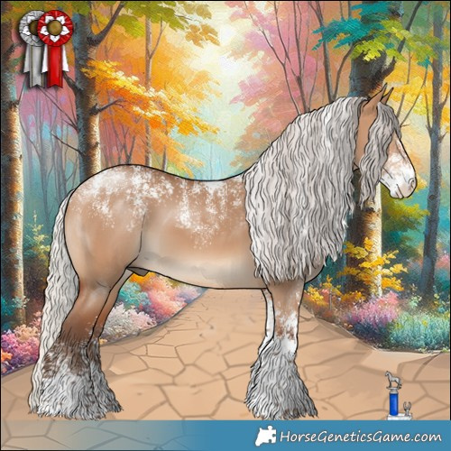 Horse Color:Powder White Silver Bay Dun 