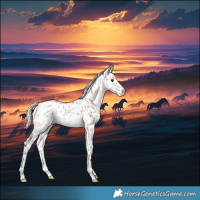 Horse Color:Silver Bay Dun Leopard Rabicano