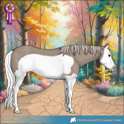 Horse Color:Silver Grullo Splash Frame 