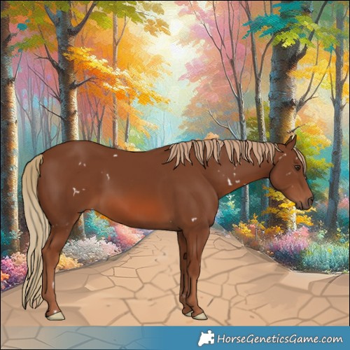 Horse Color:White Spotted Chestnut Rabicano 