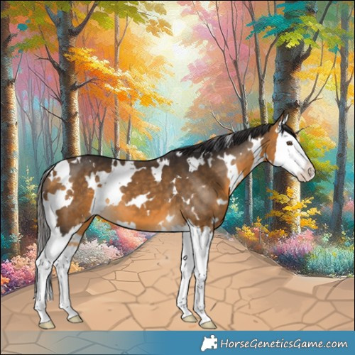 Horse Color:White Spotted Buckskin Splash 