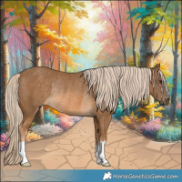 Horse Color:Chocolate Palomino Rabicano