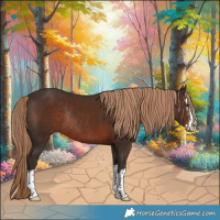 Horse Color:Liver Chestnut Splash Rabicano 