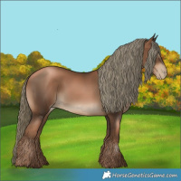 Horse Color:Gray Liver Chestnut Pearl Mushroom