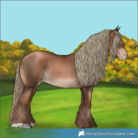 Horse Color:Gray Liver Chestnut Pearl Mushroom 