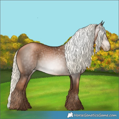 Horse Color:Gray Liver Chestnut Pearl Mushroom 