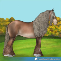 Horse Color:Gray Liver Chestnut Pearl Mushroom 
