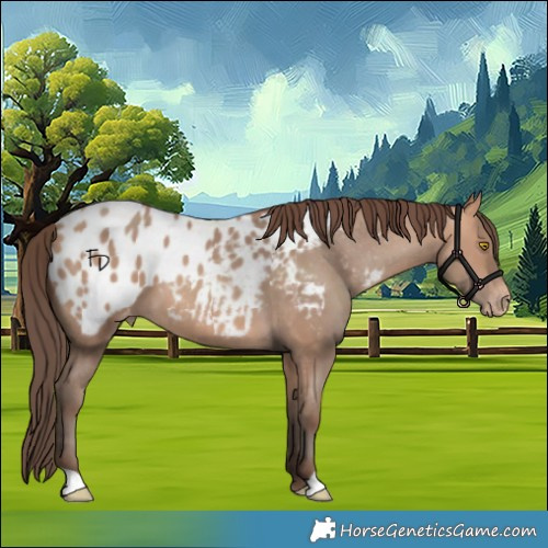 Horse Color:Amber Champagne Appaloosa 