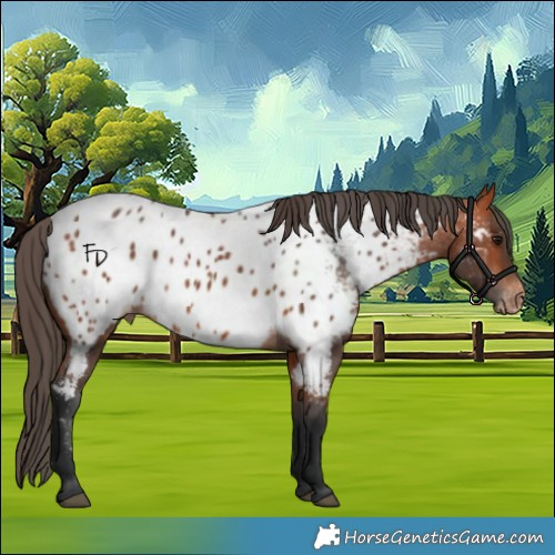 Horse Color:Bay Appaloosa 