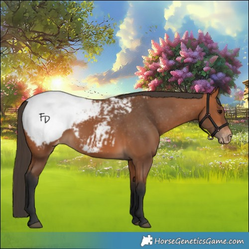 Horse Color:Bay Appaloosa 
