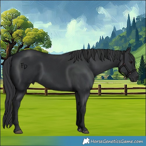 Horse Color:Black 