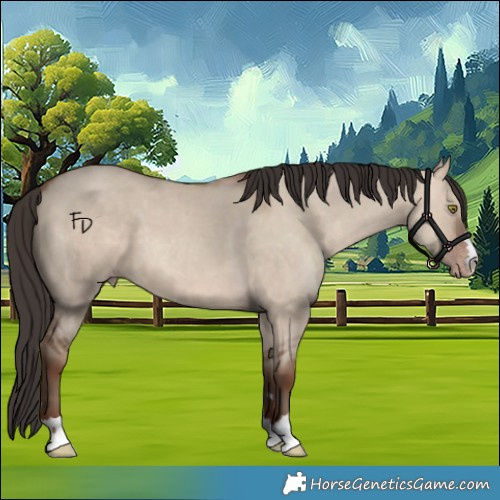 Horse Color:Sable Champagne Dun 