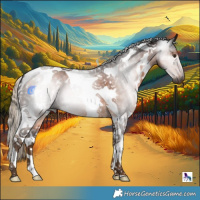 Horse Color:Gray White Spotted Chocolate Palomino Tobiano 