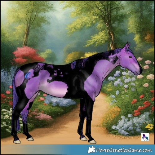 Horse Color:Void Watercolor Brown Dun Tobiano 