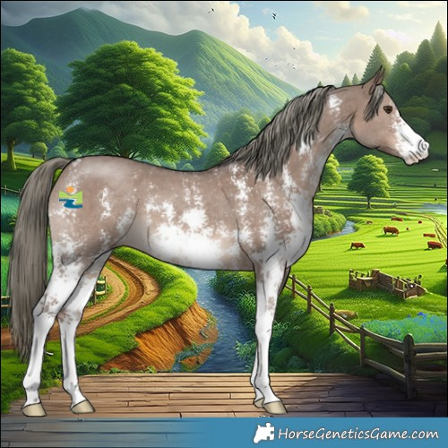 Horse Color:Liver Red Dun Mushroom Sabino 
