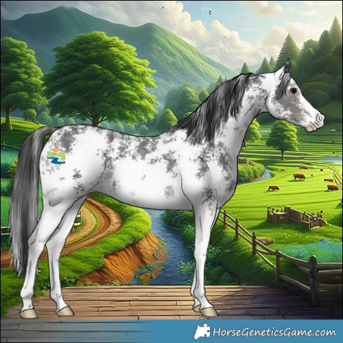 Horse Color:Black Sabino 