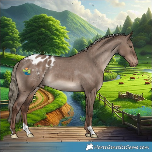 Horse Color:Liver Red Dun Mushroom Appaloosa 