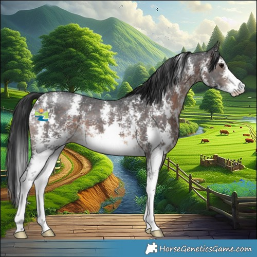 Horse Color:Brown Sabino 