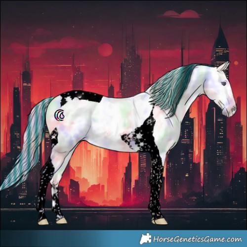 Horse Color:Void Painted Nacre Chocolate Palomino Chinchilla Ice Tobiano