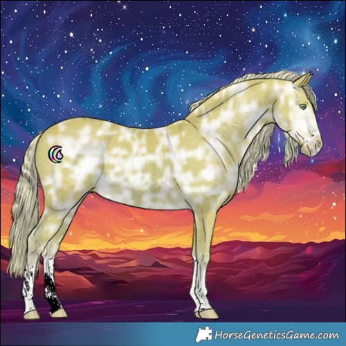Horse Color:Watercolor Palomino Ice