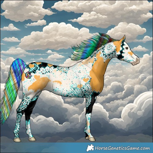 Horse Color:Painted Palomino Splash Tobiano