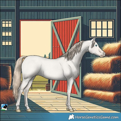 Horse Color:Smoky Creme Roan Dun 