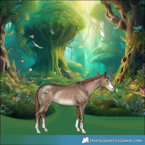 Horse Color:Liver Red Dun Varnish Rabicano 