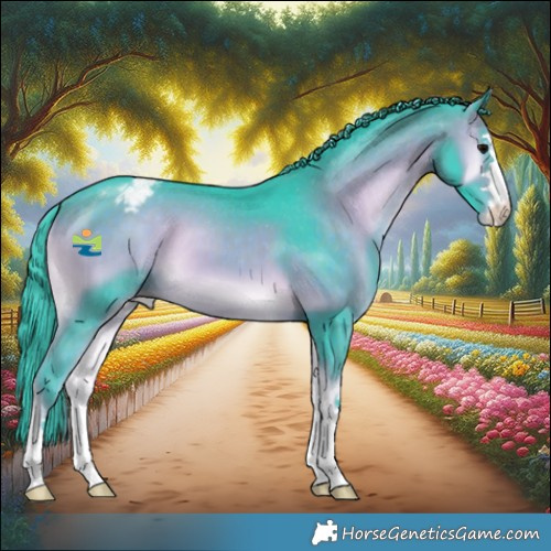 Horse Color:Watercolor Brown Onyx Appaloosa 