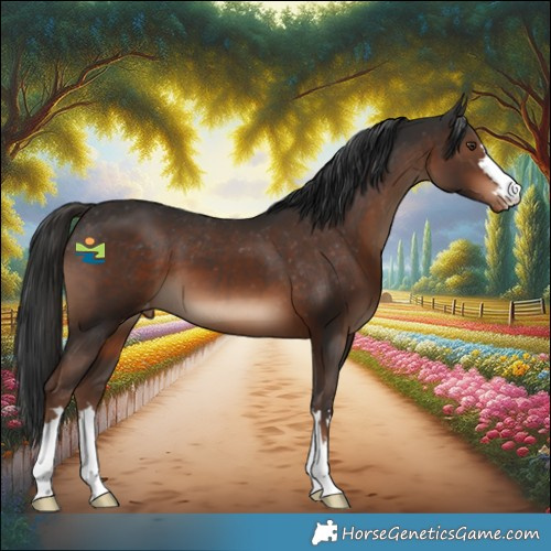 Horse Color:Liver Chestnut Appaloosa 