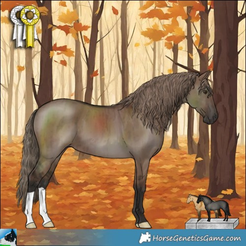 Horse Color:Liver Red Dun Brindle 