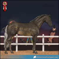 Horse Color:Silver Buckskin Rabicano