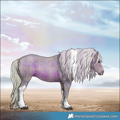 Horse Color:Watercolor Plaid  Silver Brown Sabino Tobiano Rabicano 