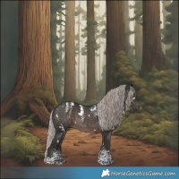 Horse Color:Powder White Gray White Spotted Silver Black 