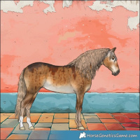 Horse Color:Gray Chocolate Palomino Dun Brindle 