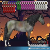 Horse Color:Grullo Brindle