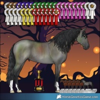 Horse Color:Grullo Brindle 