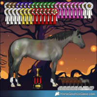 Horse Color:Grullo Brindle 
