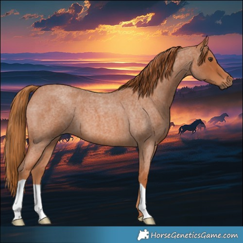 Horse Color:Red Roan 